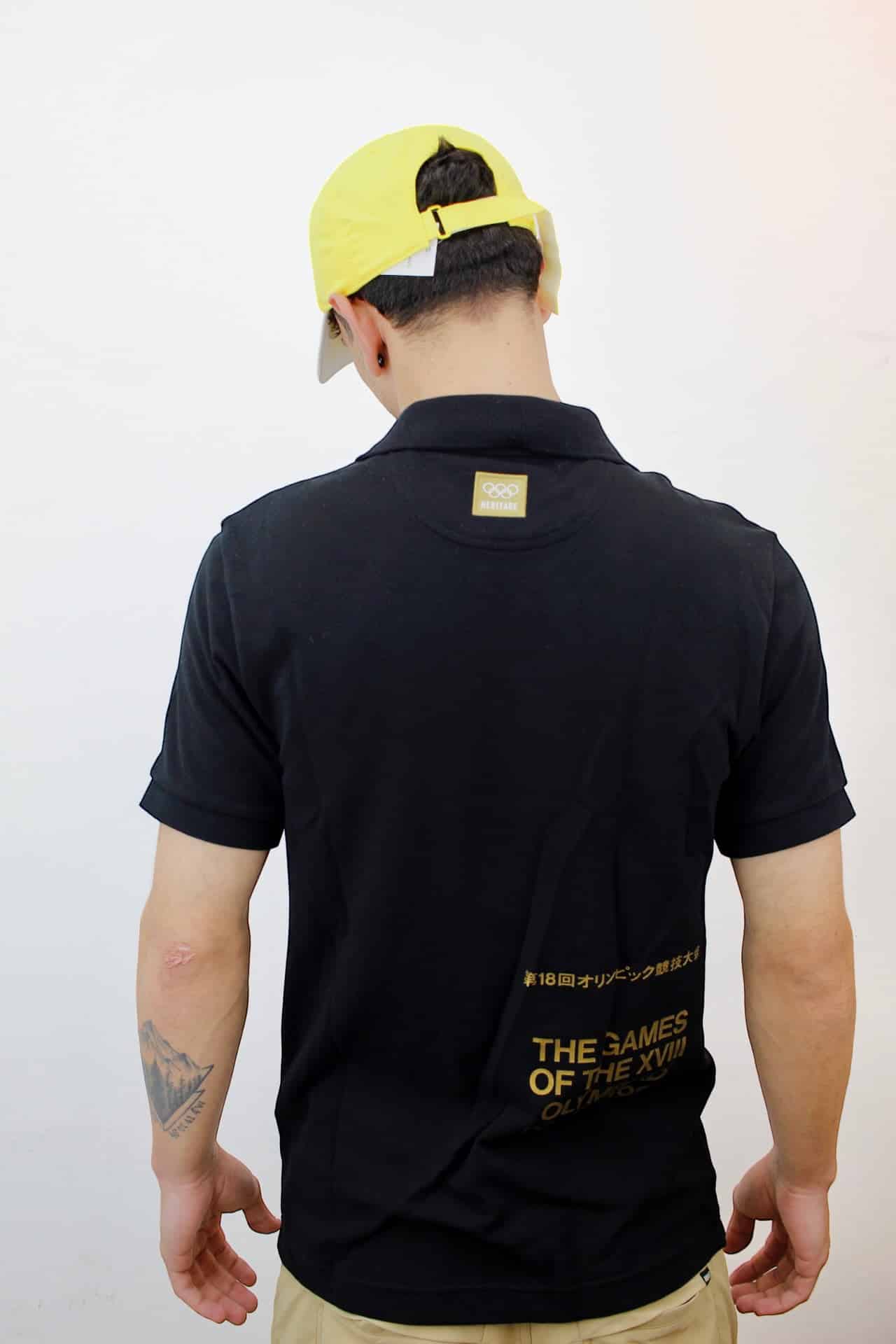 Polo Lacoste Olímpiadas Tokyo Masculina - Preta - Ale Imports