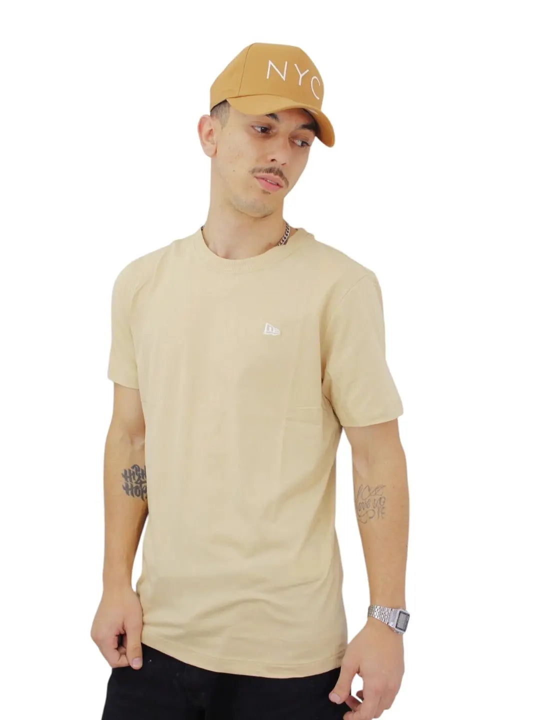 Camiseta New era Core Flag - Bege - Ale Imports