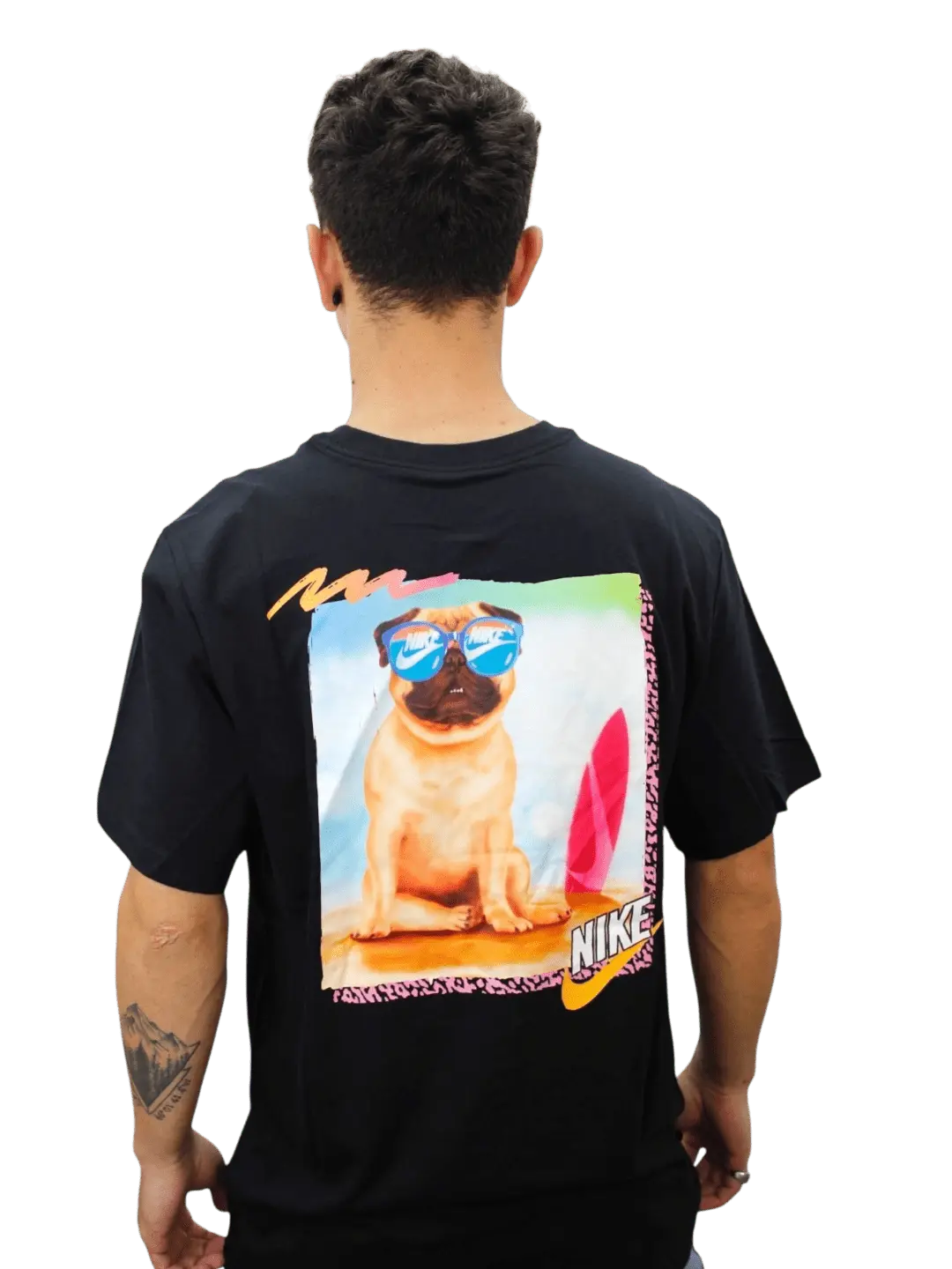 Camiseta Nike Masculina - Pug Surfista - Preta - Ale Imports