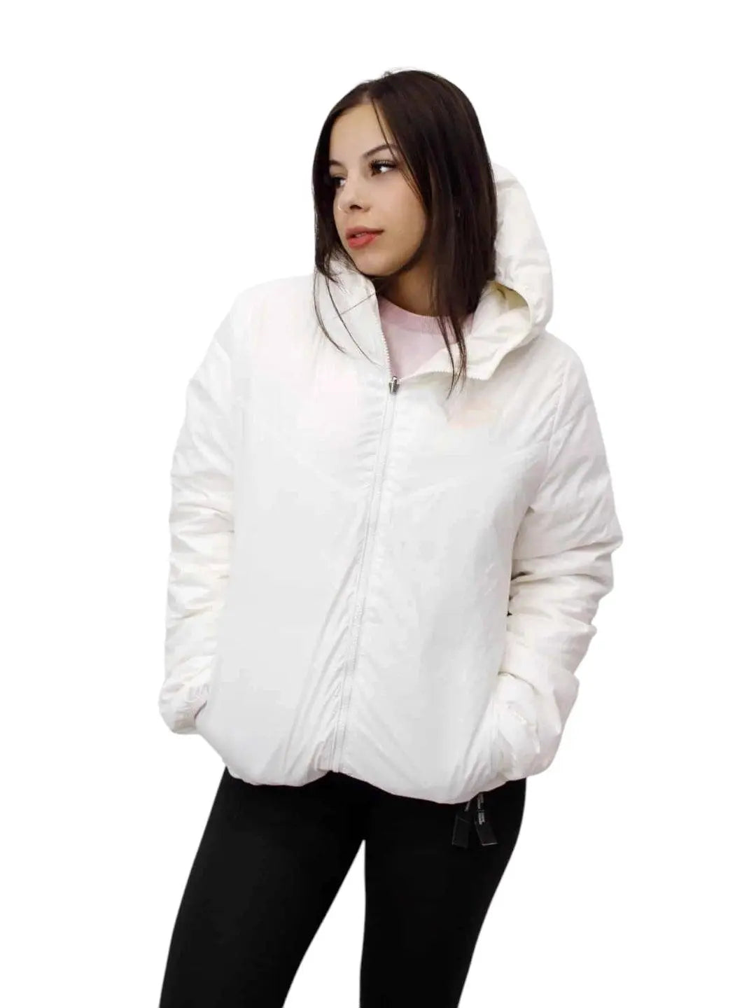 Jaqueta Nike Feminina Dupla face - Bobojaco - Bege - Ale Imports