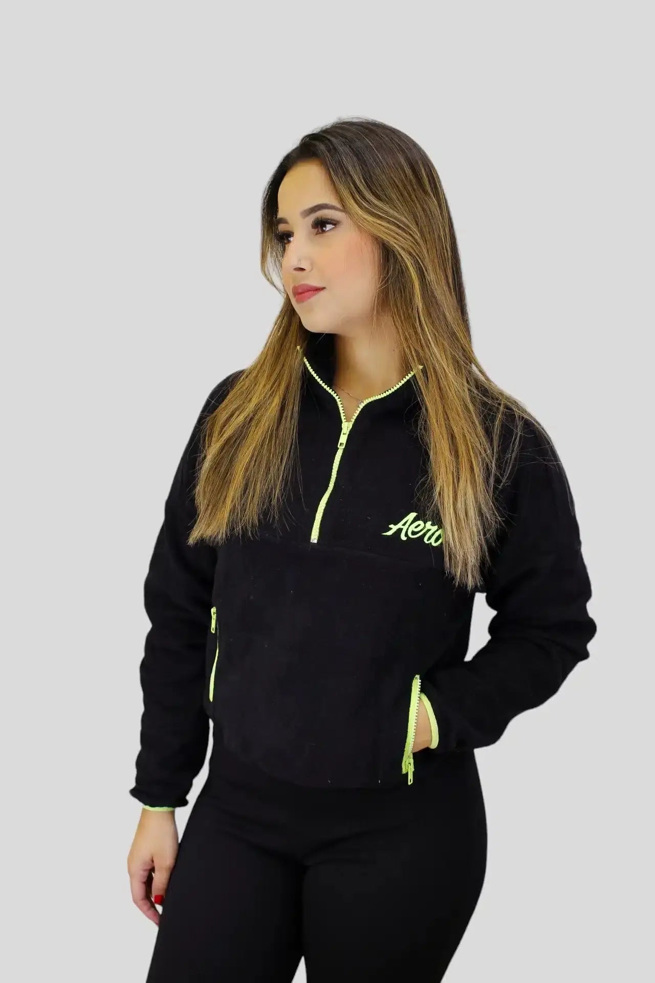 Jaqueta aeropostale feminina, pelúcia - Ale Imports