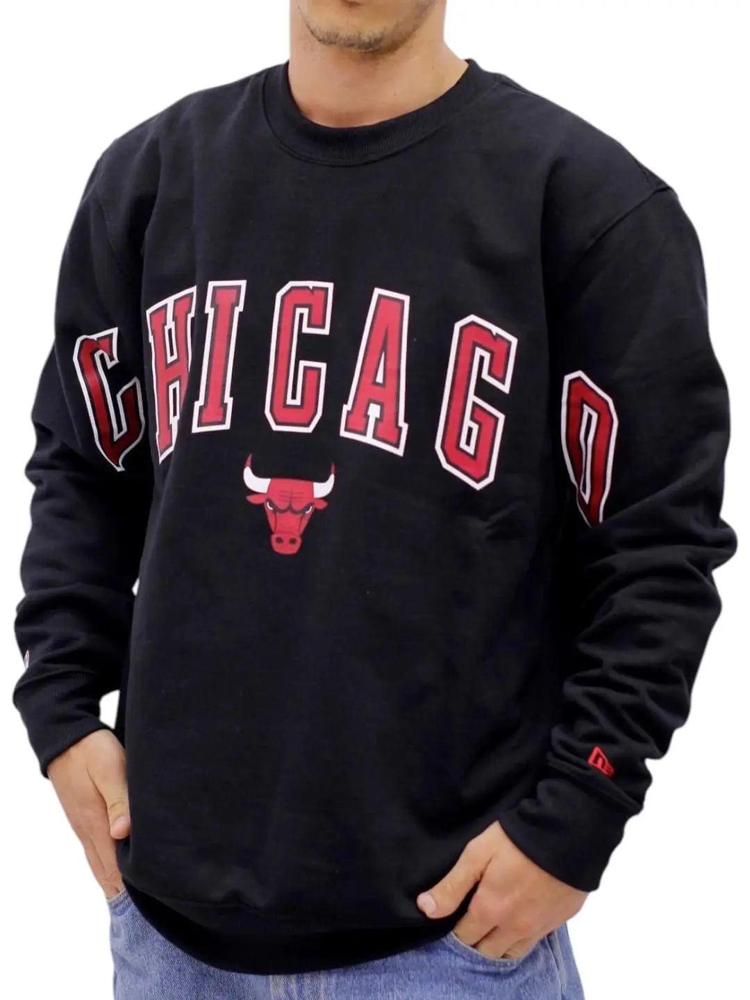 Moletom Masculino New Era Chicago Bulls - Preto - Ale Imports