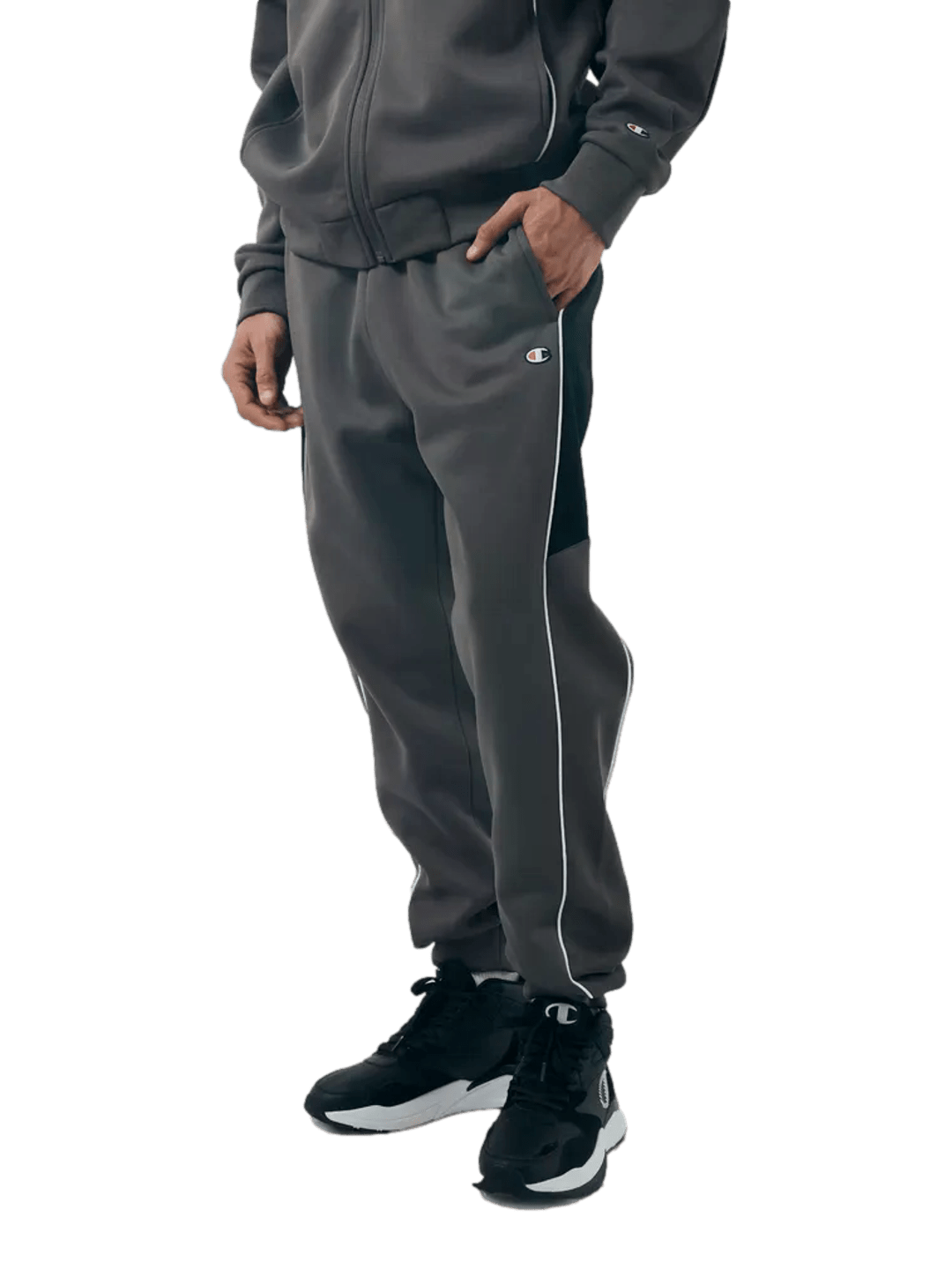Agasalho Conjunto Tracksuit Champion Active Two Tone - Cinza- LTK001B - Ale Imports