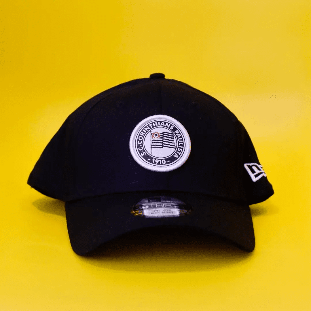 Boné New Era Corinthians Preto e Branco - Ale Imports