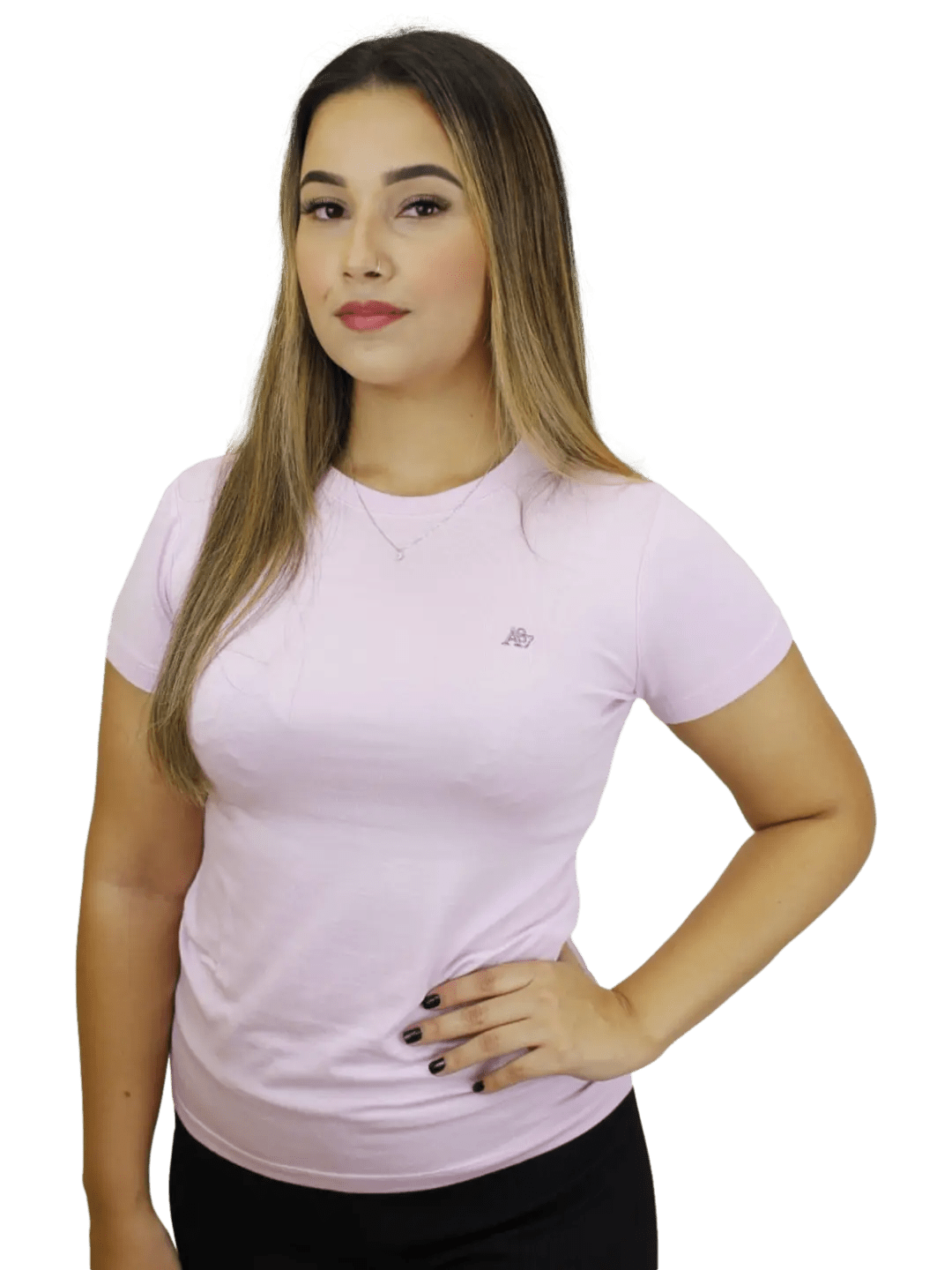 Camiseta Aeropostale Feminina - rosa - Ale Imports