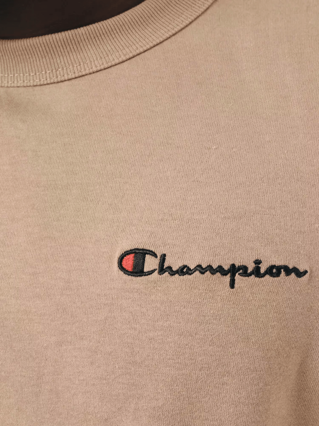 Camiseta Champion Masculina Life Mini Logo Script Emb - Marron - Ale Imports