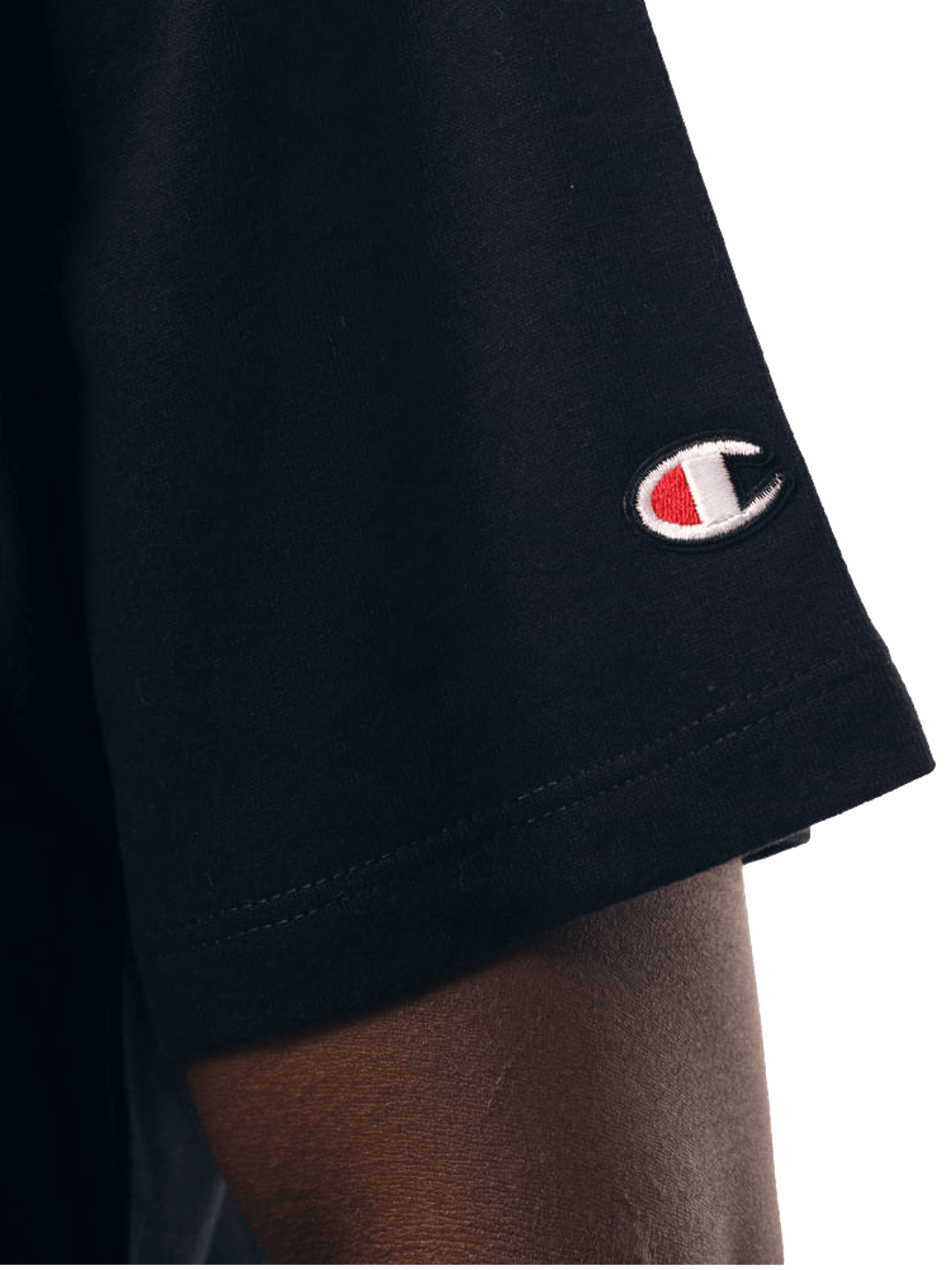 Camiseta Champion Masculina Life Script Stitch Bordado — Preto - Ale Imports