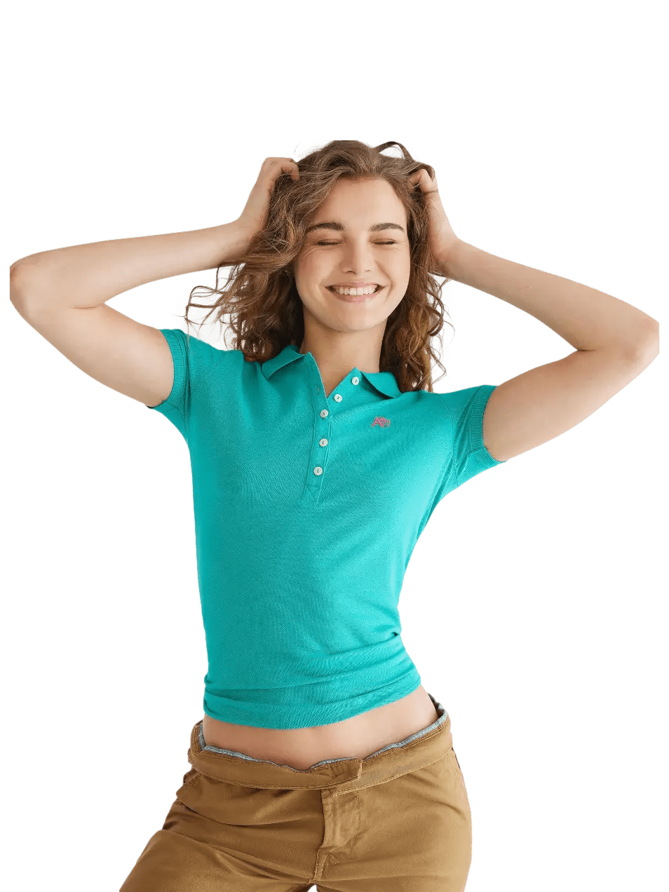 Camiseta Polo Aeropostale Feminina - Verde - Ale Imports