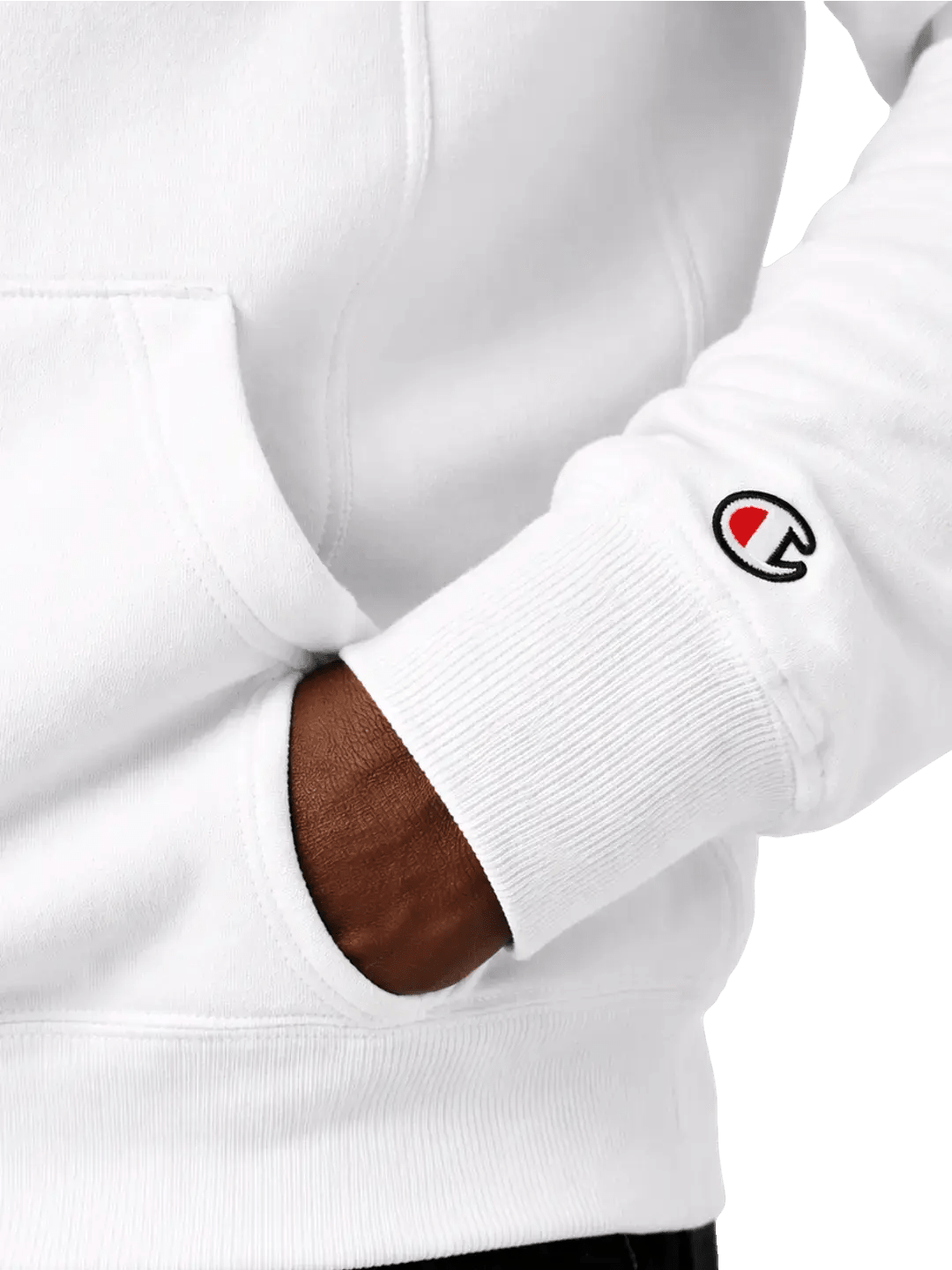 Moletom Champion Masculino Reverse Weave C Embroidery - Branco - Ale Imports