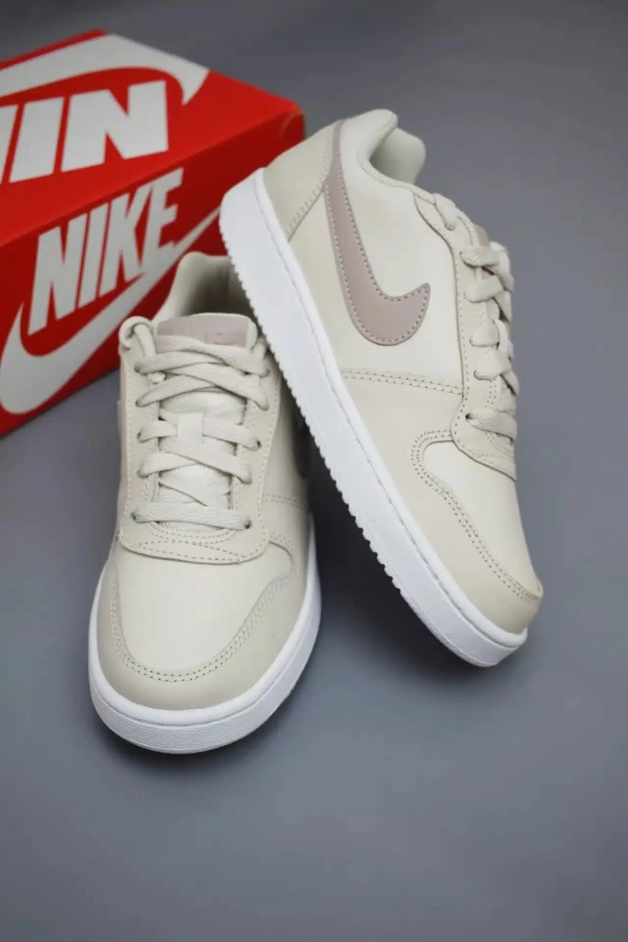 Tênis Nike Ebernon low - Bege Claro - Ale Imports