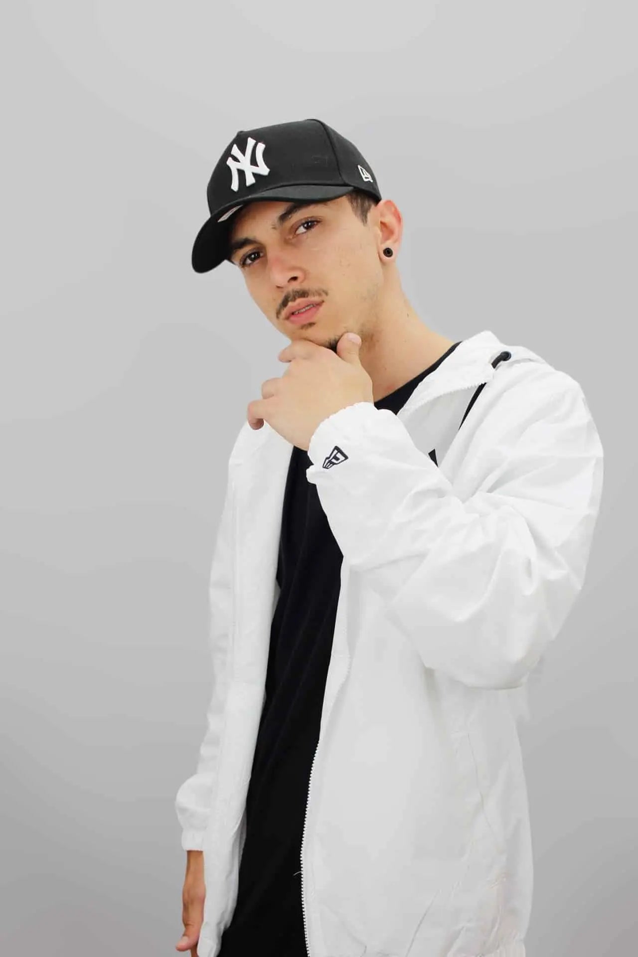 Jaqueta New Era Masculina - Corta Vento - Branca - Ale Imports