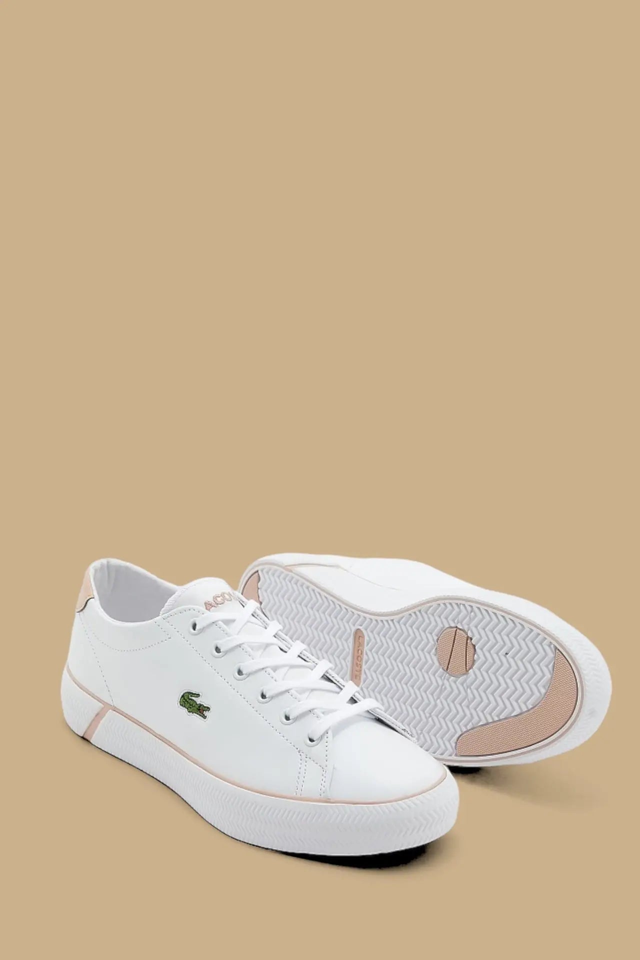 Tênis Lacoste Feminino Gripshot - Branco e Rosa - Ale Imports