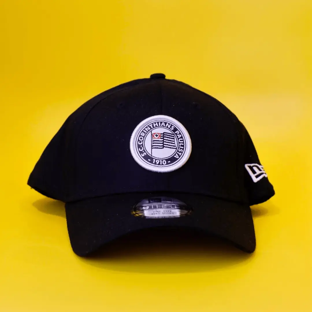 Boné New Era Corinthians Preto e Branco - Ale Imports