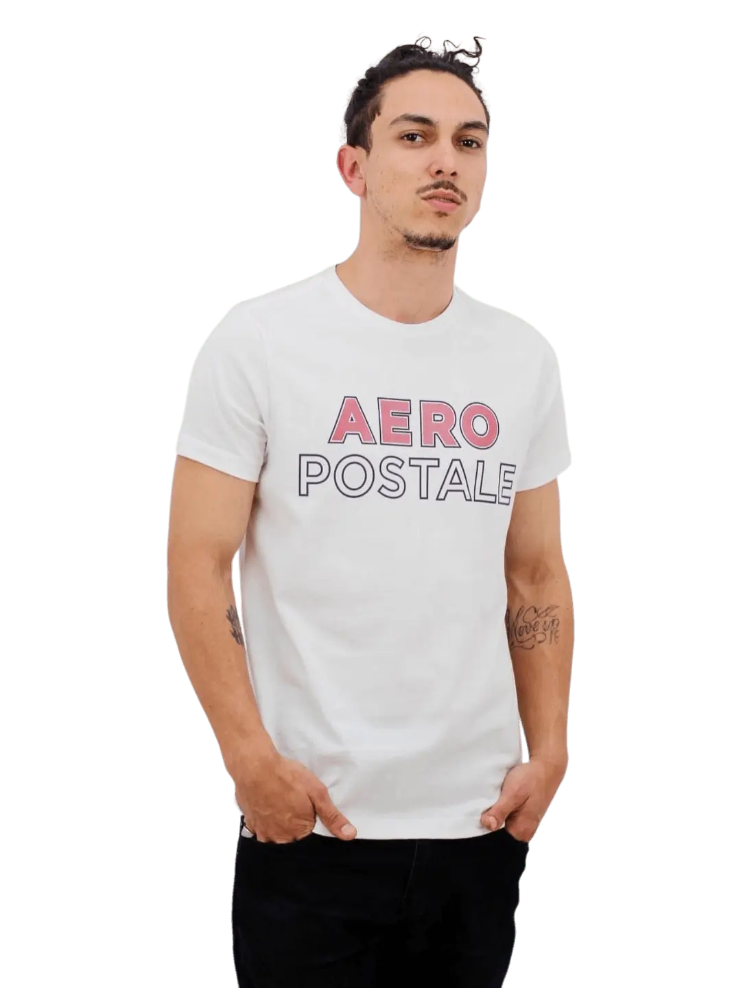 Camiseta Aeropostale Masculina - Branca - Ale Imports