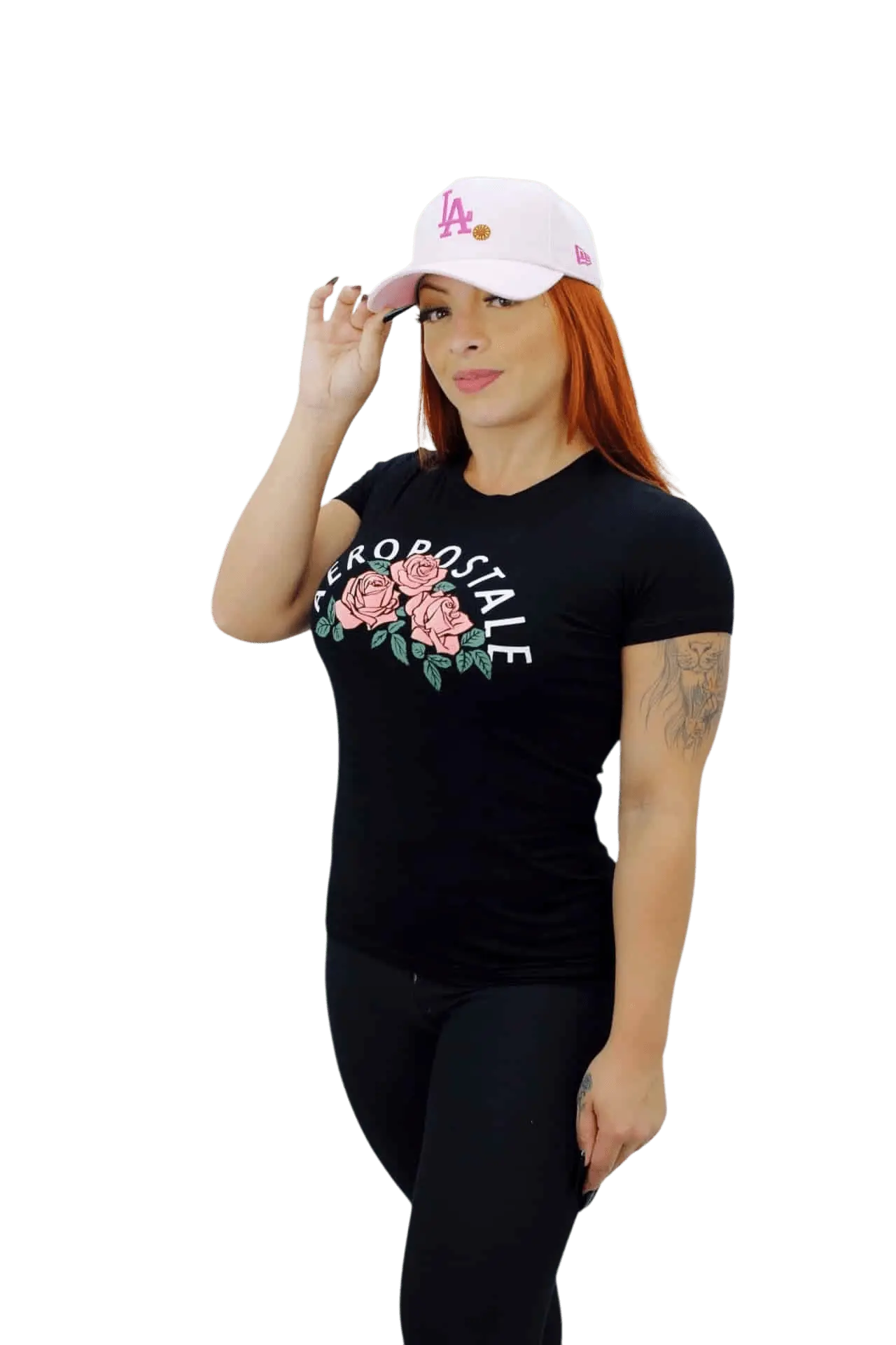 Camiseta Feminina Aeropostale - Preta - Florida - Ale Imports