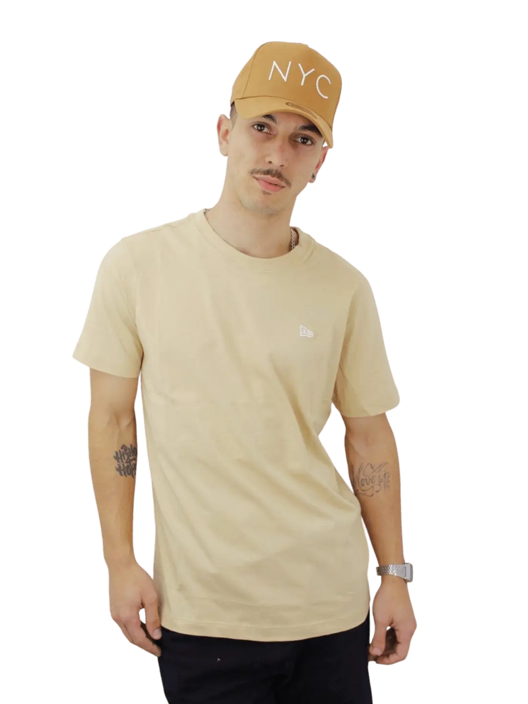 Camiseta New era Core Flag - Bege - Ale Imports