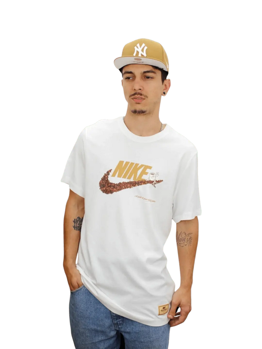 Camiseta Nike Masculina - Café - Branca - Ale Imports