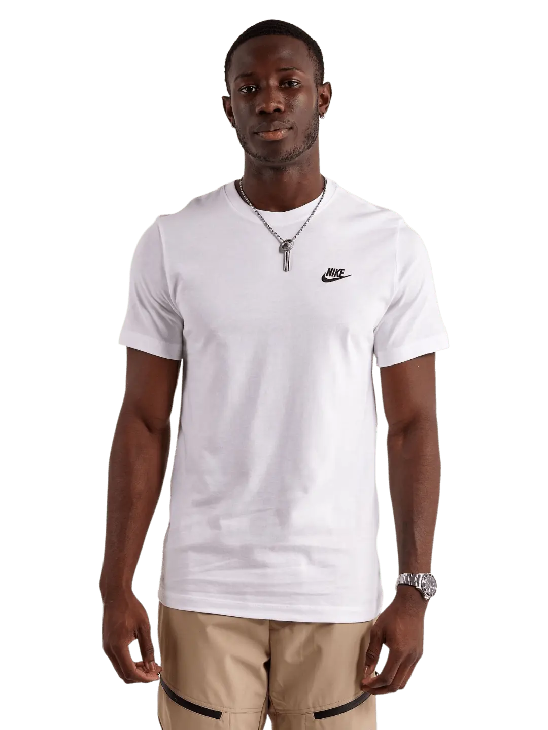 Camiseta Nike Masculina - branca Sportswear Club - Ale Imports