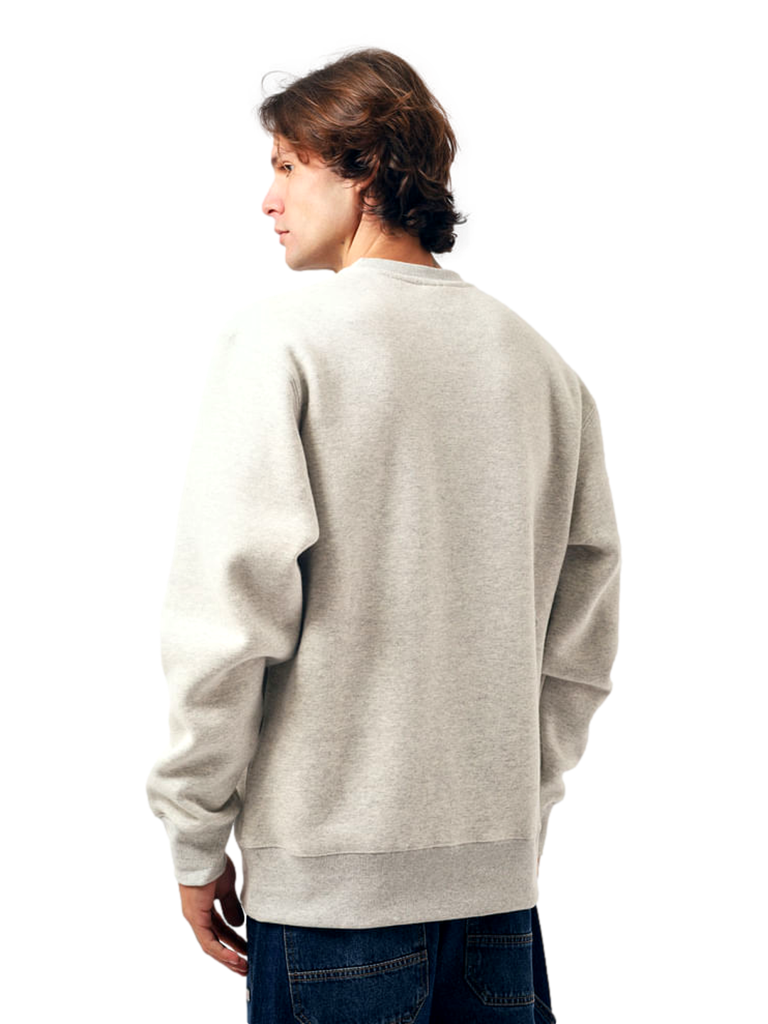 Moletom Careca Champion Masculino C Logo Bordado — Cinza-GF371B