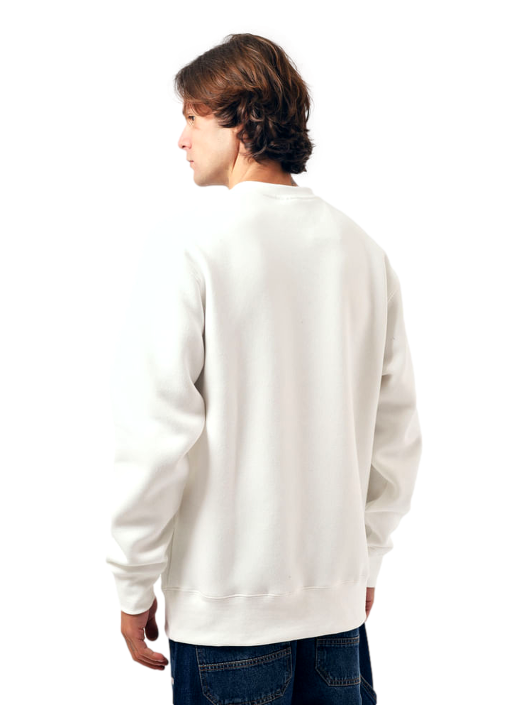 Moletom Careca Champion Masculino C Logo Bordado — Branco -GF371B