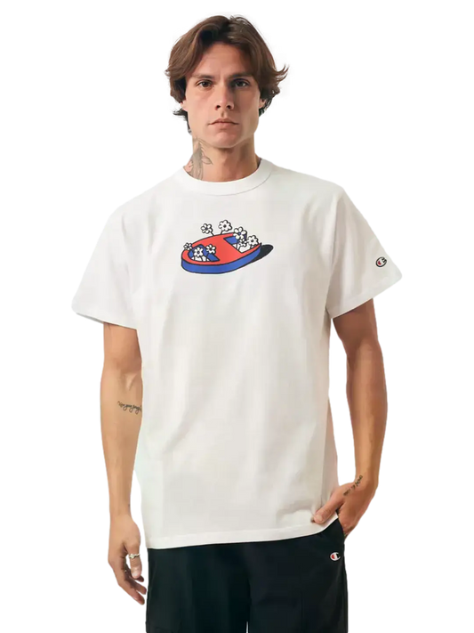 Camiseta Champion Masculina Life C Flowers- Branca Champion