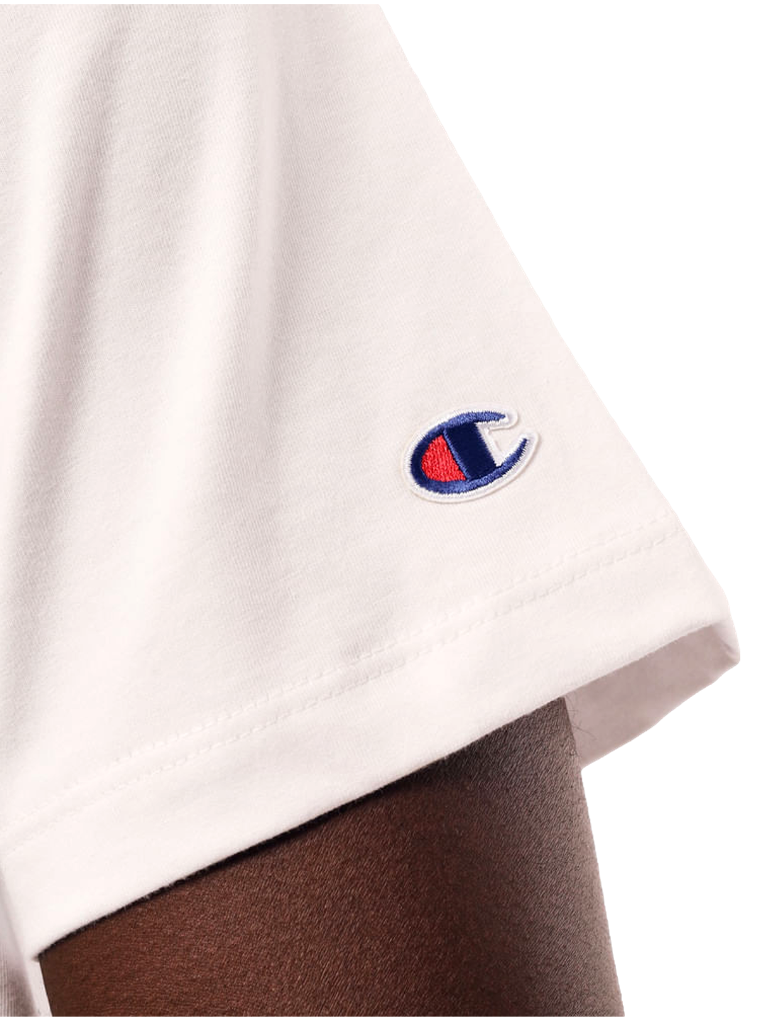 Camiseta Champion Masculina Life C Logo 3D Bordado — Off-White