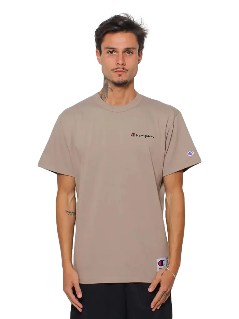 CAMISETA CHAMPION - BORDADA- MARRON Ale Imports
