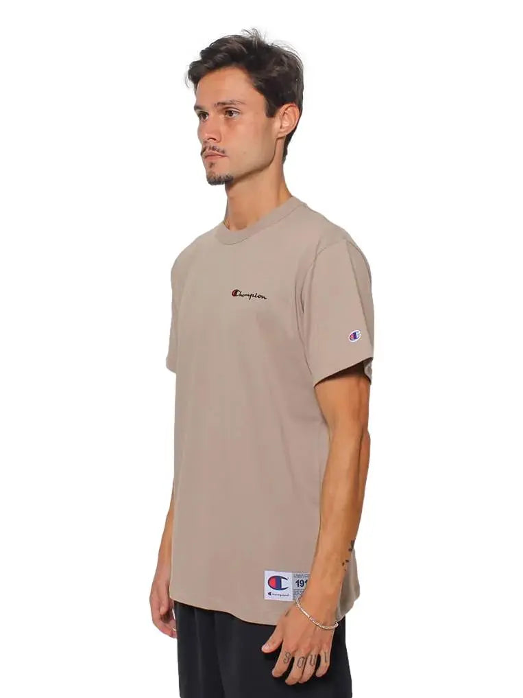CAMISETA CHAMPION - BORDADA- MARRON Champion