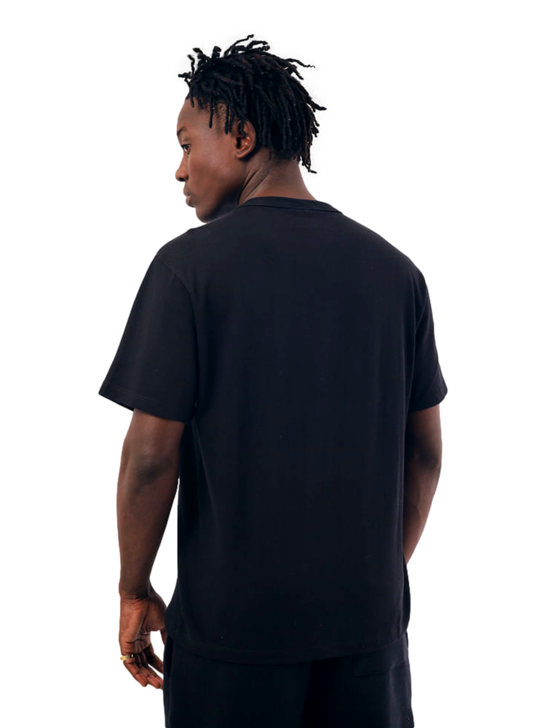 Camiseta Champion Masculina Life Script Stitch Bordado — Preto