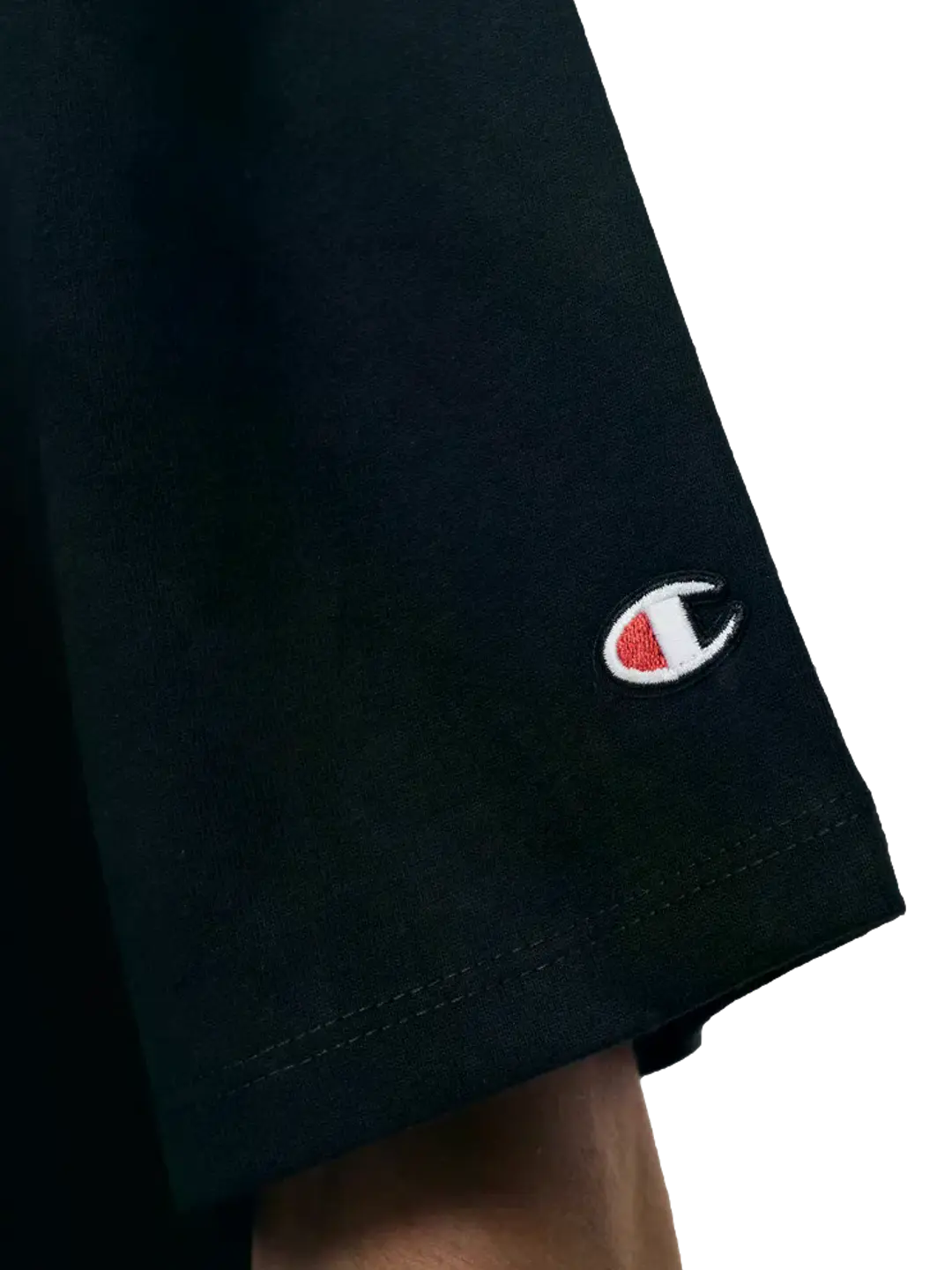 Camiseta Champion Masculina Life Boxy Nano Text  Ink- Preta Champion