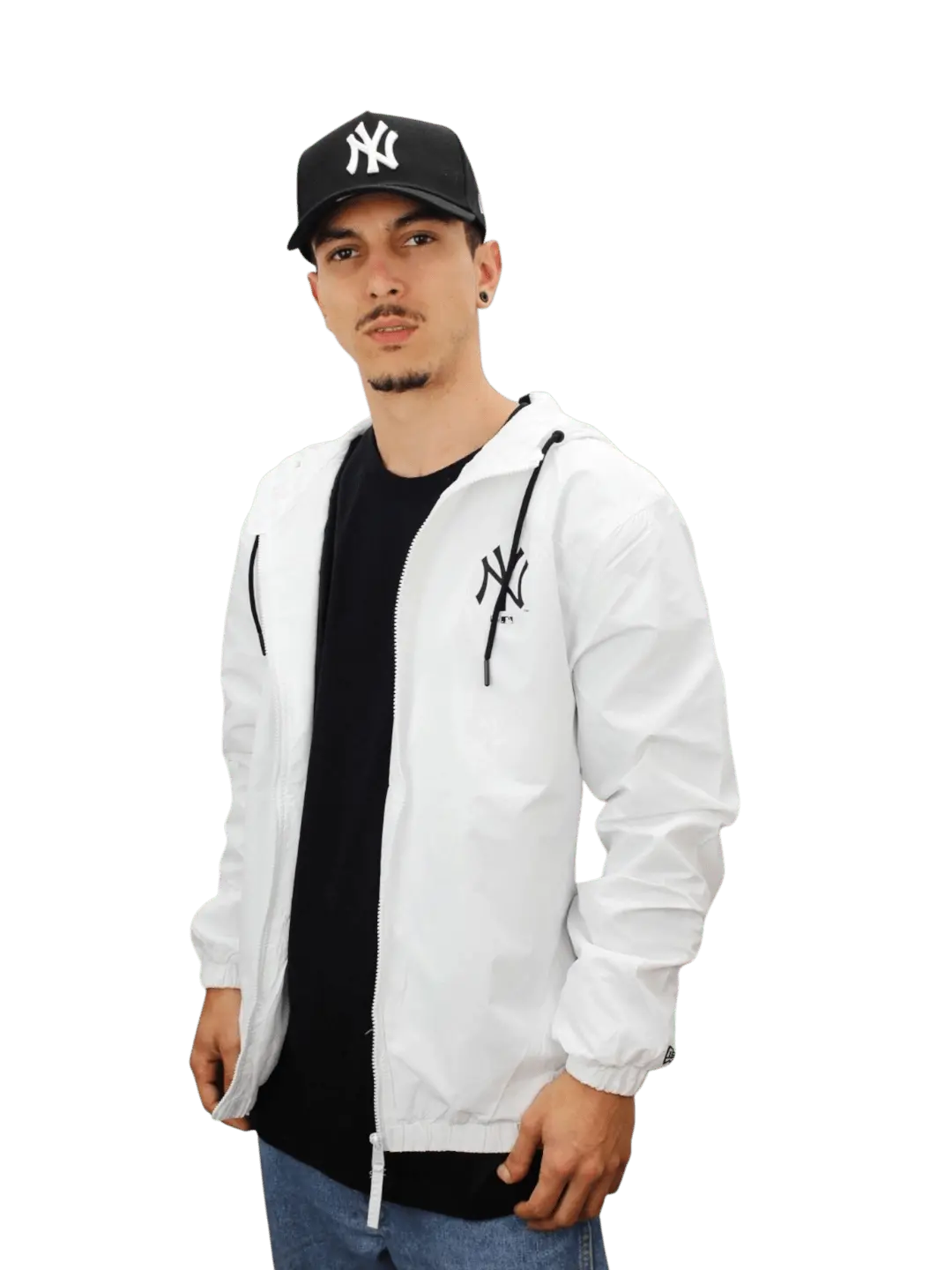 Jaqueta New Era Masculina - Corta Vento - Branca - Ale Imports