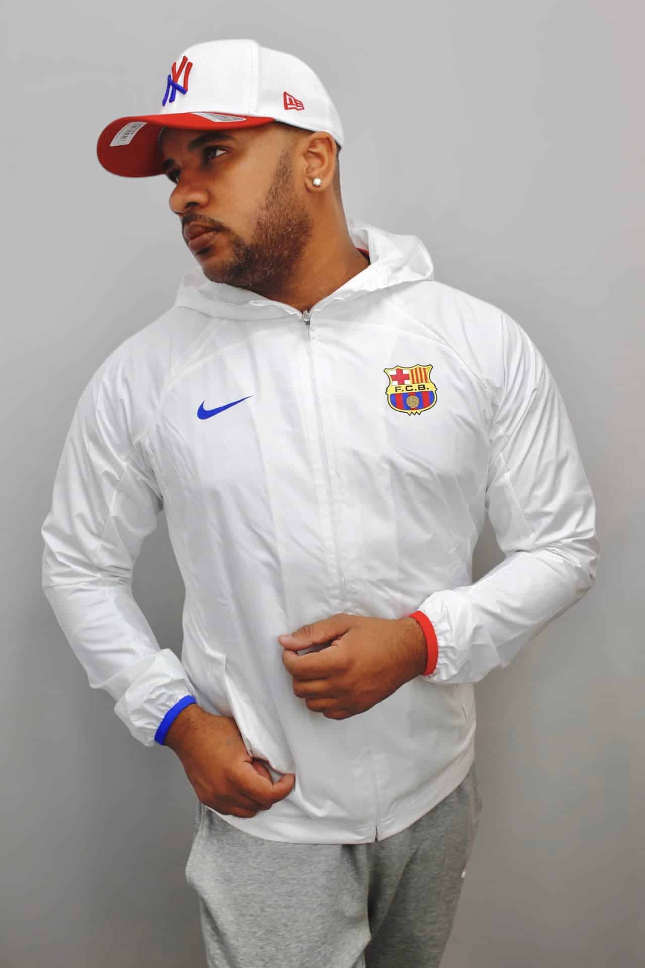 Jaqueta Nike Masculina FC Barcelona - Branca - Ale Imports