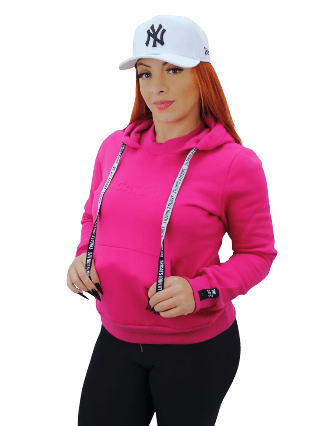 Moletom Feminino Canguru Tricats - Pink - Ale Imports