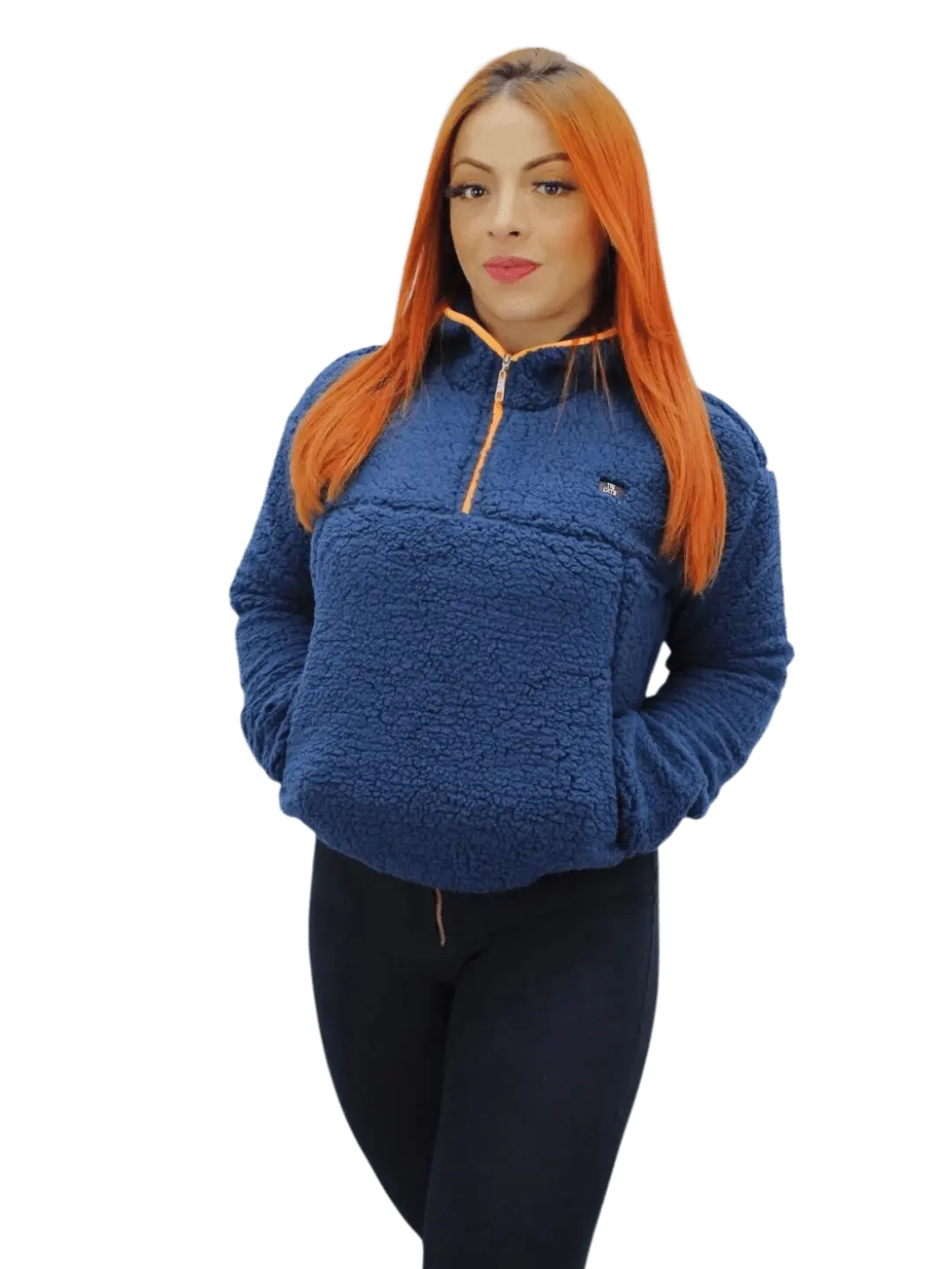 Moletom Feminino Pelúcia Tricats - Azul - Ale Imports