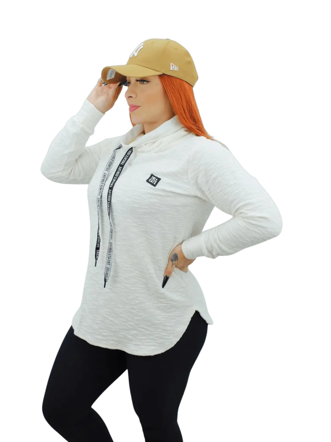 Moletom Feminino Tricats - Branco - Ale Imports