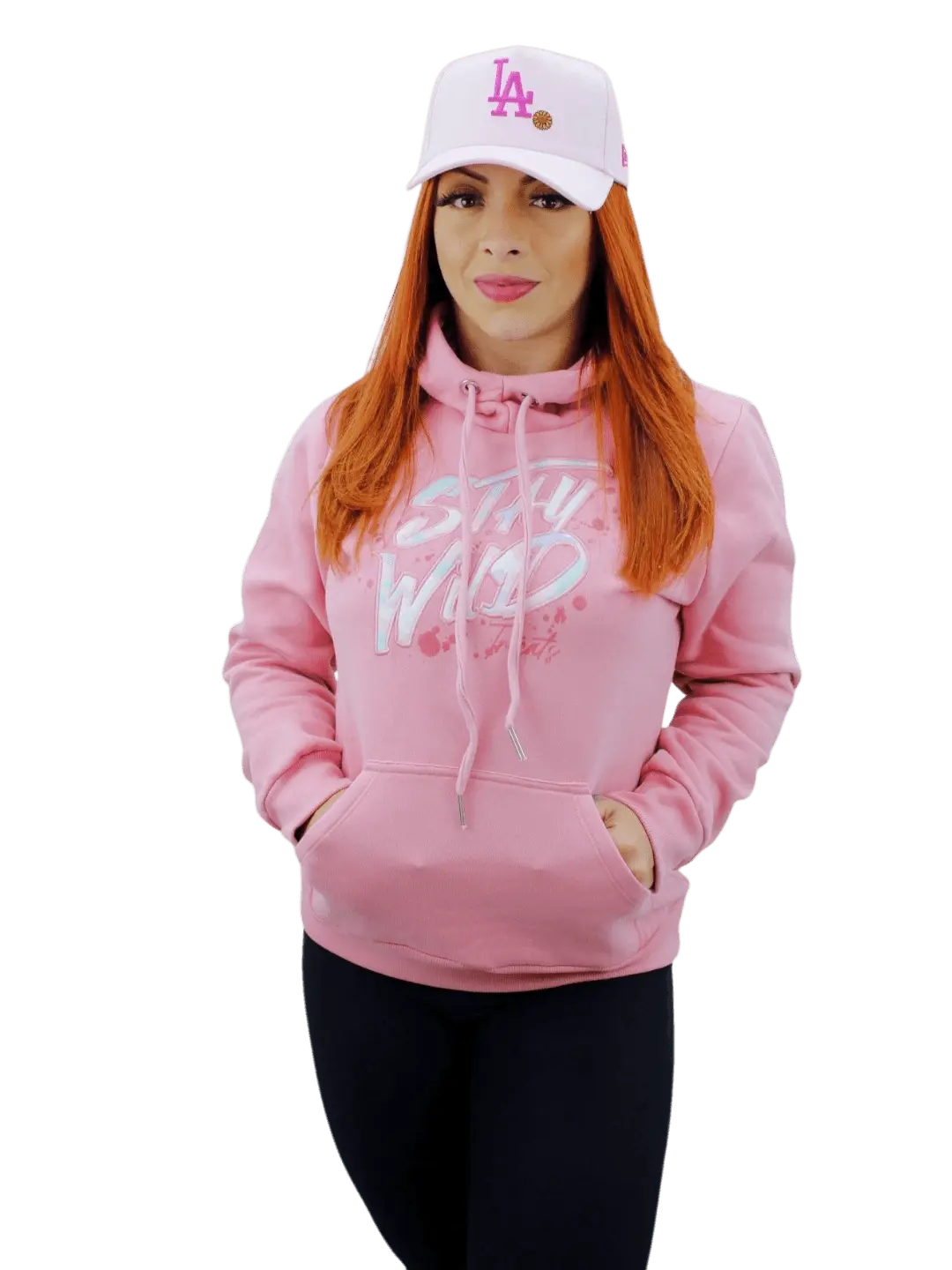 Moletom Feminino Tricats Canguru Stay Wild - Rosa - Ale Imports