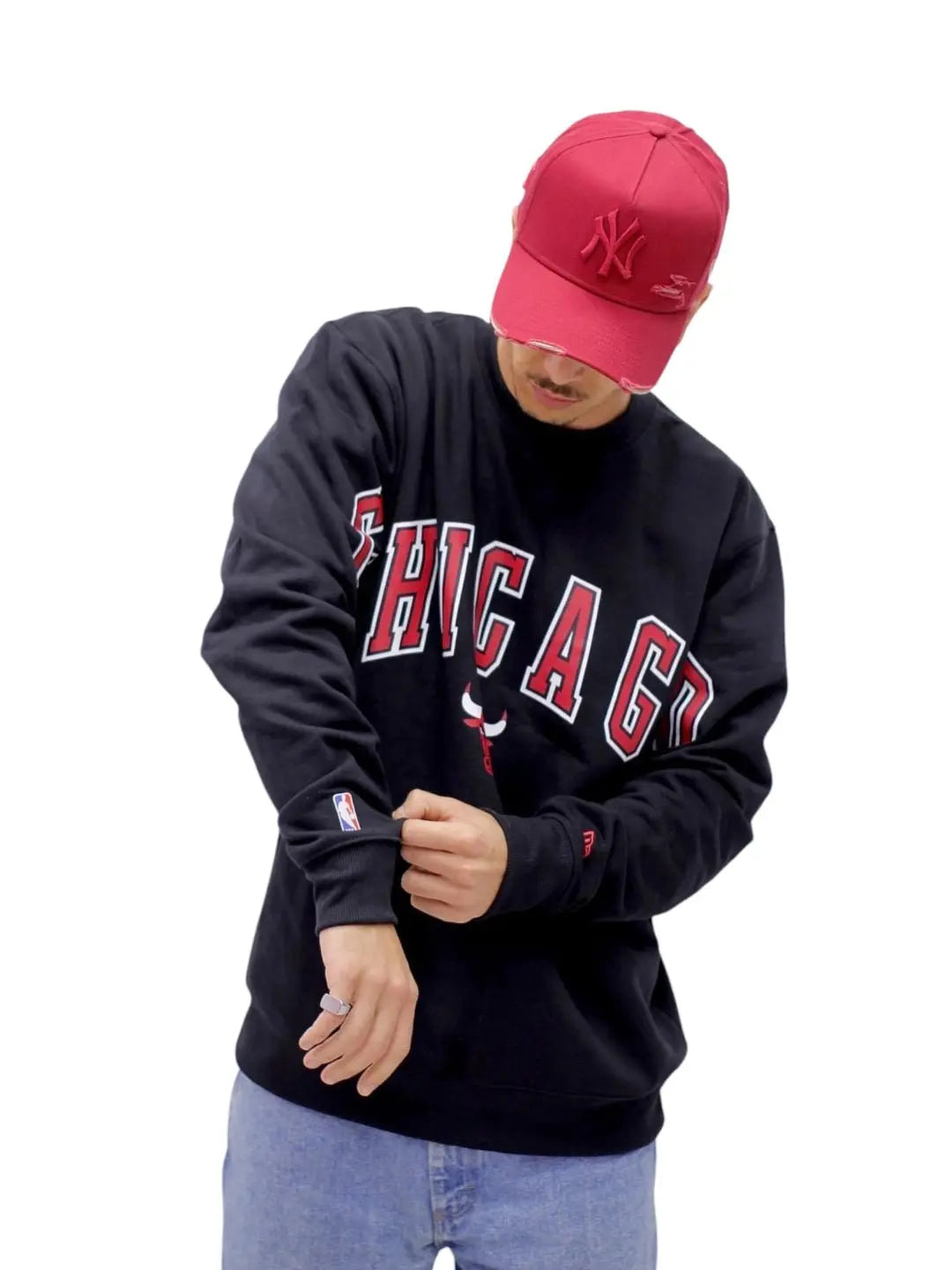 Moletom Masculino New Era Chicago Bulls - Preto - Ale Imports