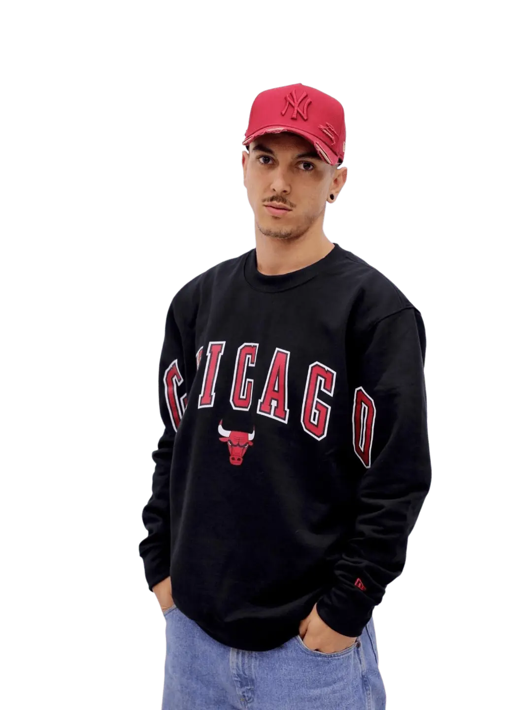 Moletom Masculino New Era Chicago Bulls - Preto - Ale Imports