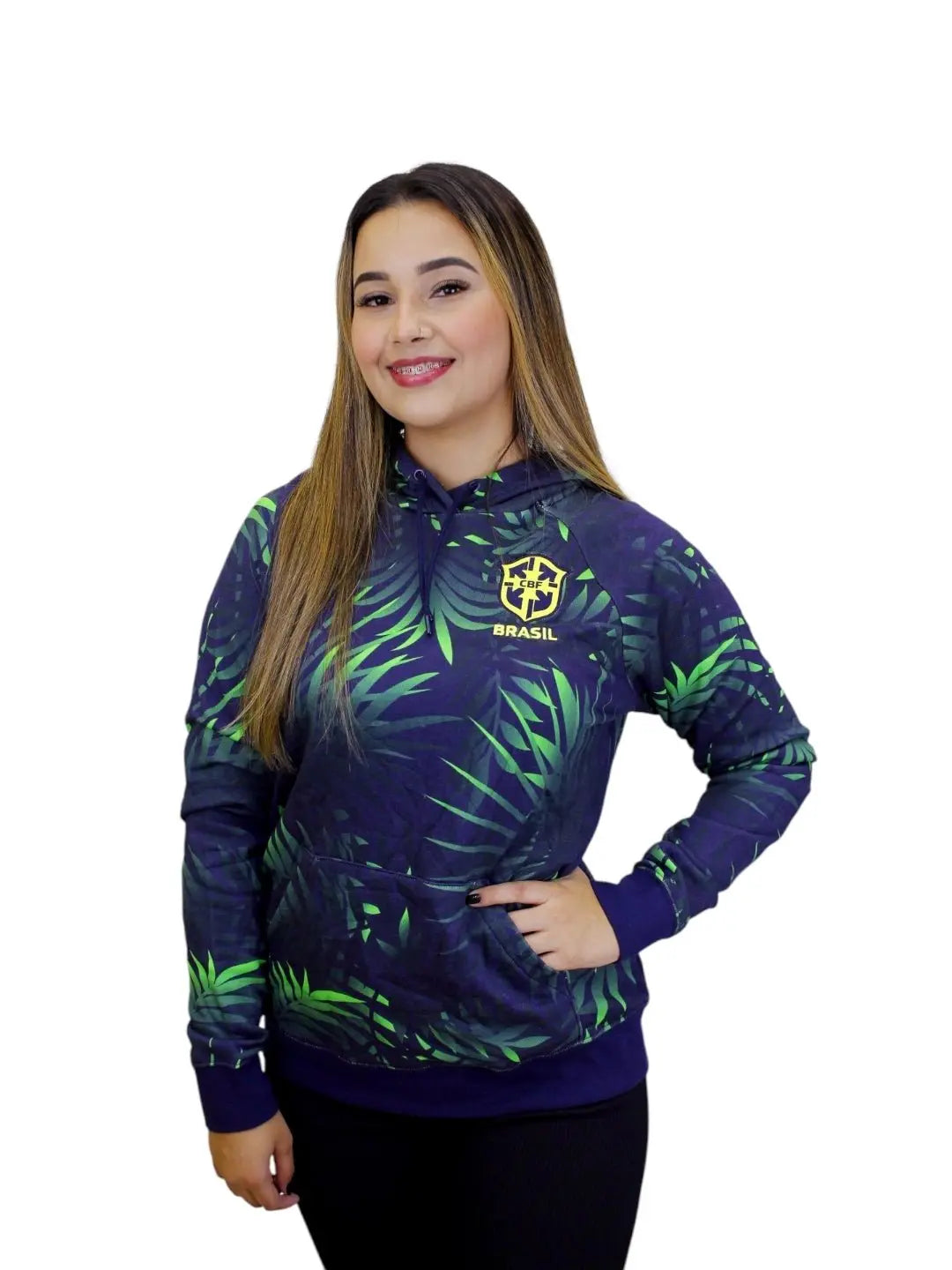 Moletom Nike Feminino Brasil Essential - Verde - Ale Imports