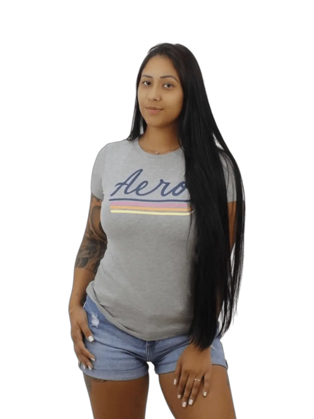 Camiseta feminina Aeropostale - Cinza - Ale Imports