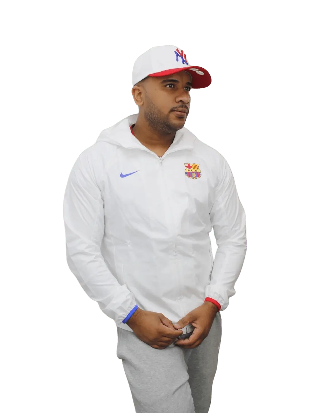 Jaqueta Nike Masculina FC Barcelona - Branca - Ale Imports