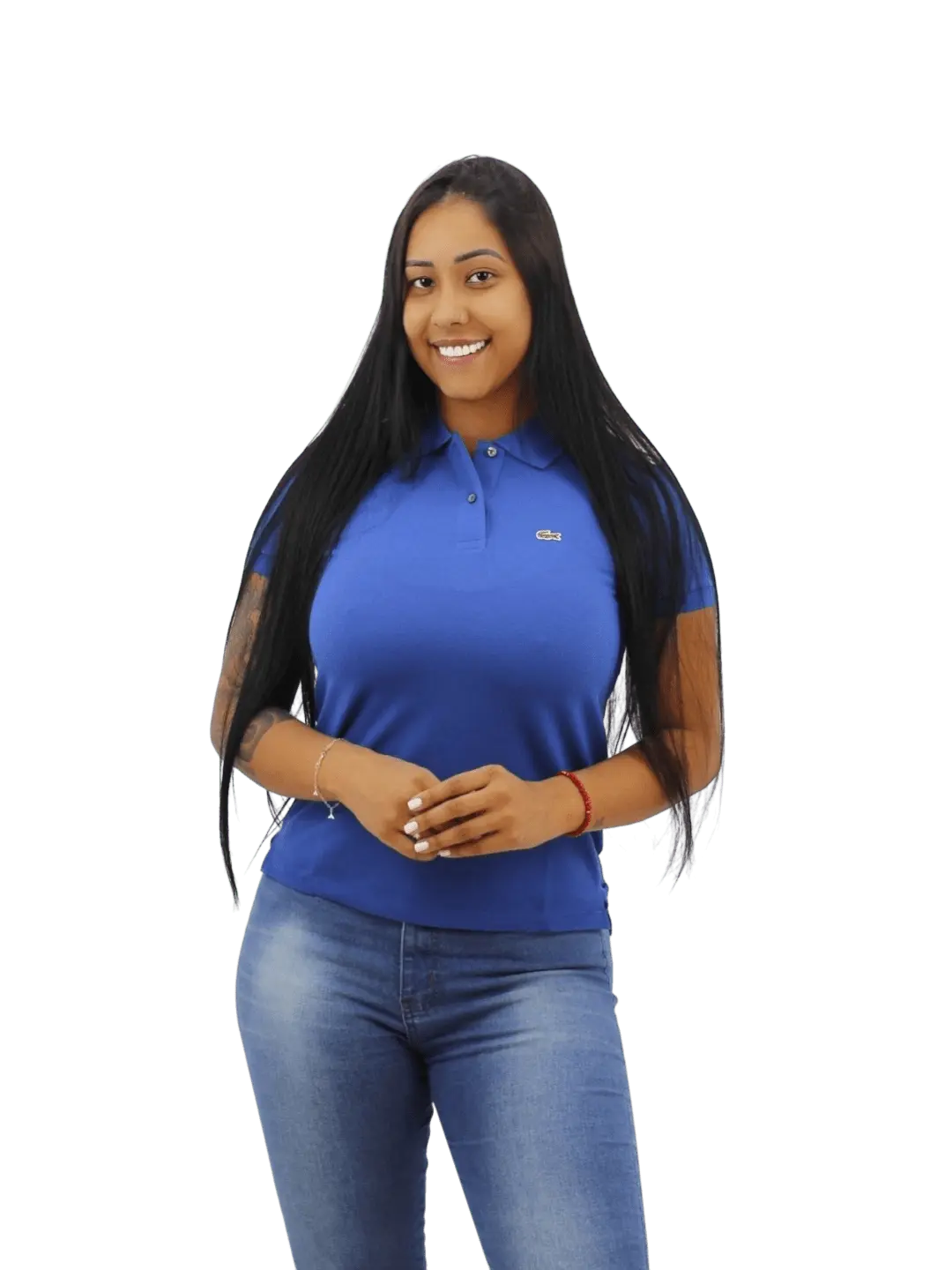 Polo Lacoste Feminina - Azul - Ale Imports