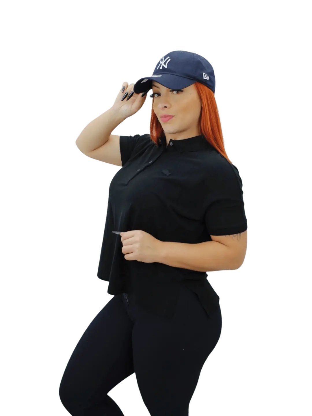 Polo Lacoste Feminina - Preta - Ale Imports