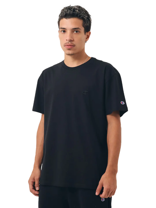 Camiseta Champion Athletic Logo C Bordado Masculina - Preta Ale Imports