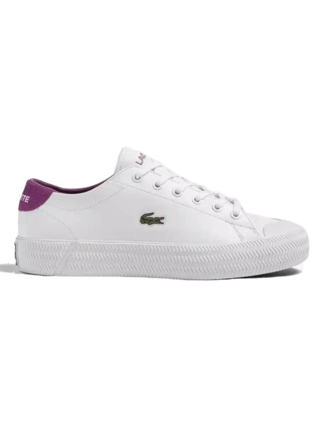 Tênis Lacoste Feminino Gripshot - Branco e Roxo - Ale Imports