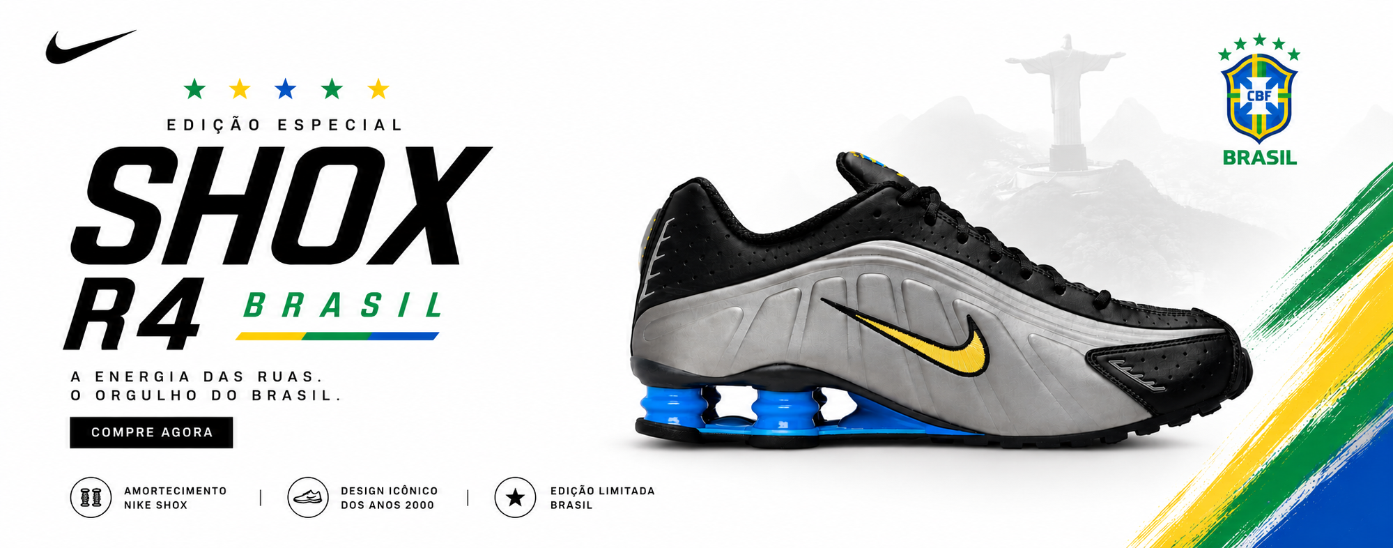  Nike Shox R4 Brasil