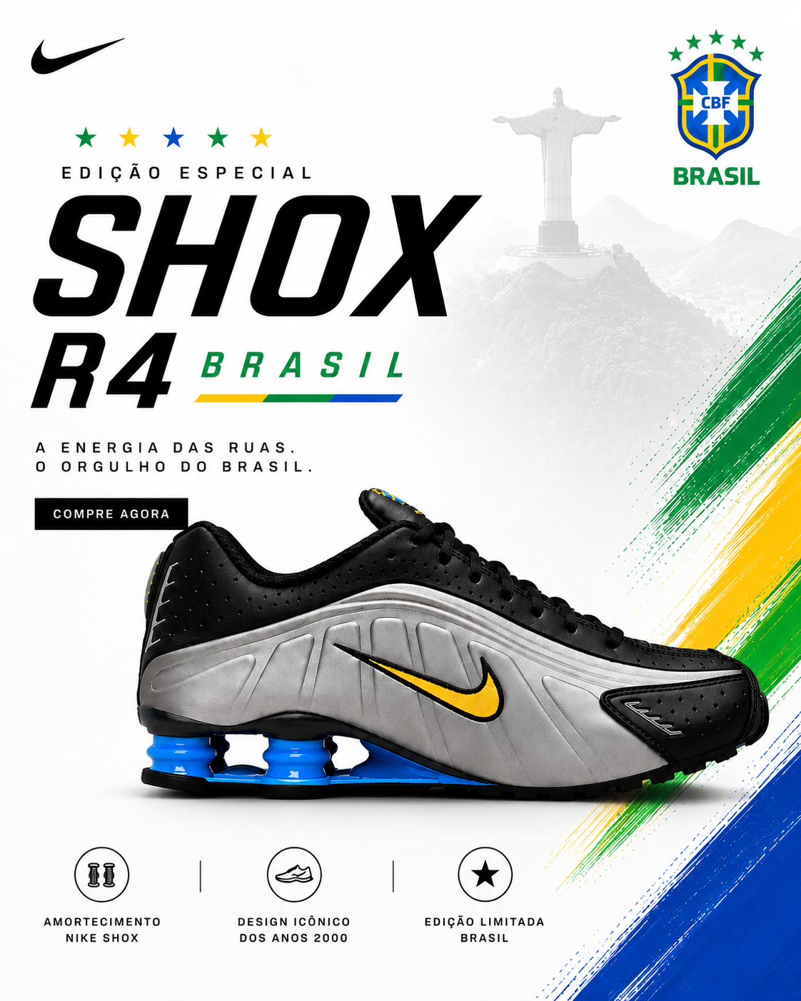 Shox R4 seleção Brasileira