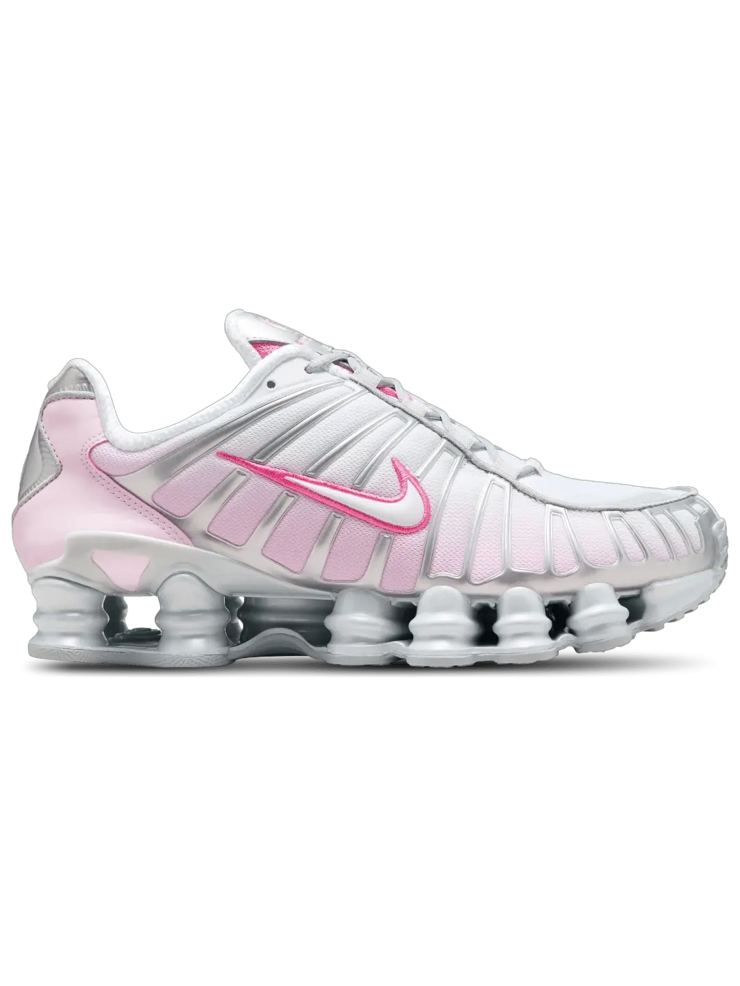 Vista lateral do Tênis Nike Shox TL Feminino na cor rosa com molas de amortecimento e design moderno.

Equipado com o sistema de amortecimento Shox, esse tênis oferece absorção de impacto e retorno de energia a cada passo. A cor rosa dá um toque estiloso e versátil, permitindo combinar com diferentes looks esportivos ou casuais. O Nike Shox TL é indicado para mulheres que valorizam conforto, durabilidade e estilo em um único calçado.