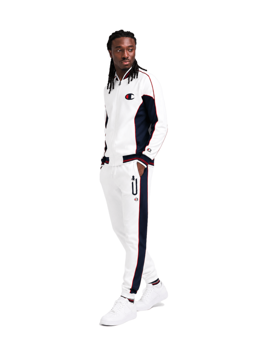 Agasalho Conjunto Champions Tracksuit Two Tones - Branco LTK004B - Ale Imports