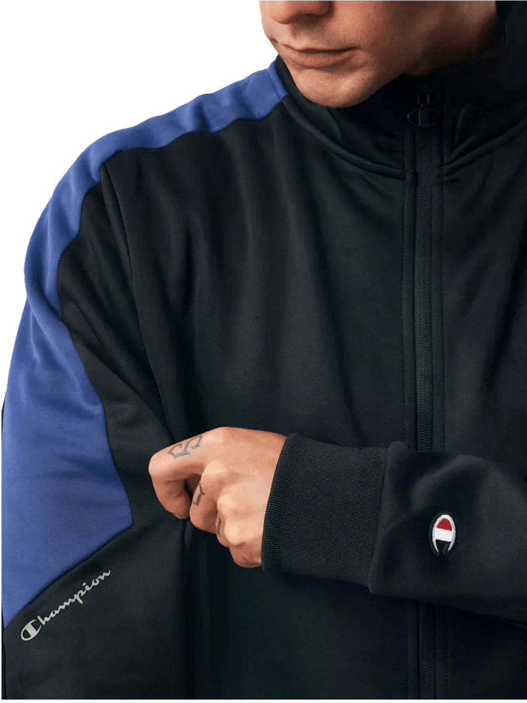 Agasalho Conjunto Masculino Tracksuit Champion Active Two Tone - Preto LTK001B - Ale Imports